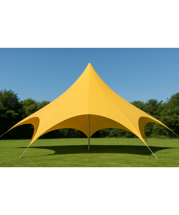 Tente étoile jaune diamètre 10 m