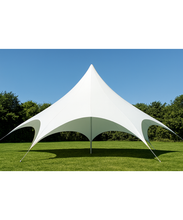 Tente étoile blanche diamètre 10 m