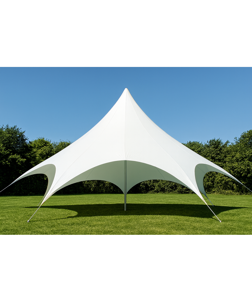 Tente étoile blanche diamètre 10 m
