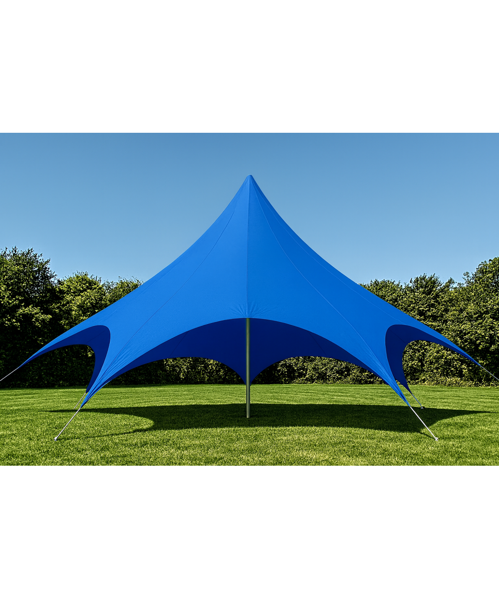Tente étoile bleue diamètre 10 m