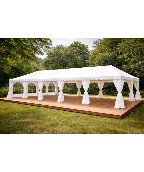 Tente de réception PVC 6x10 m blanche